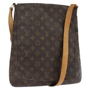 Authentic LOUIS VUITTON Monogram Musette Shoulder Bag M51256 LV